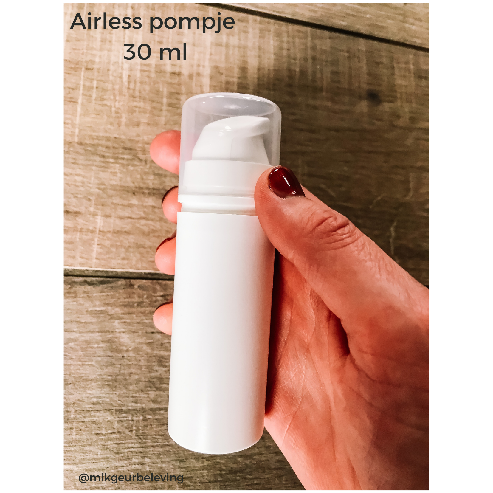 Airless pomp flesje