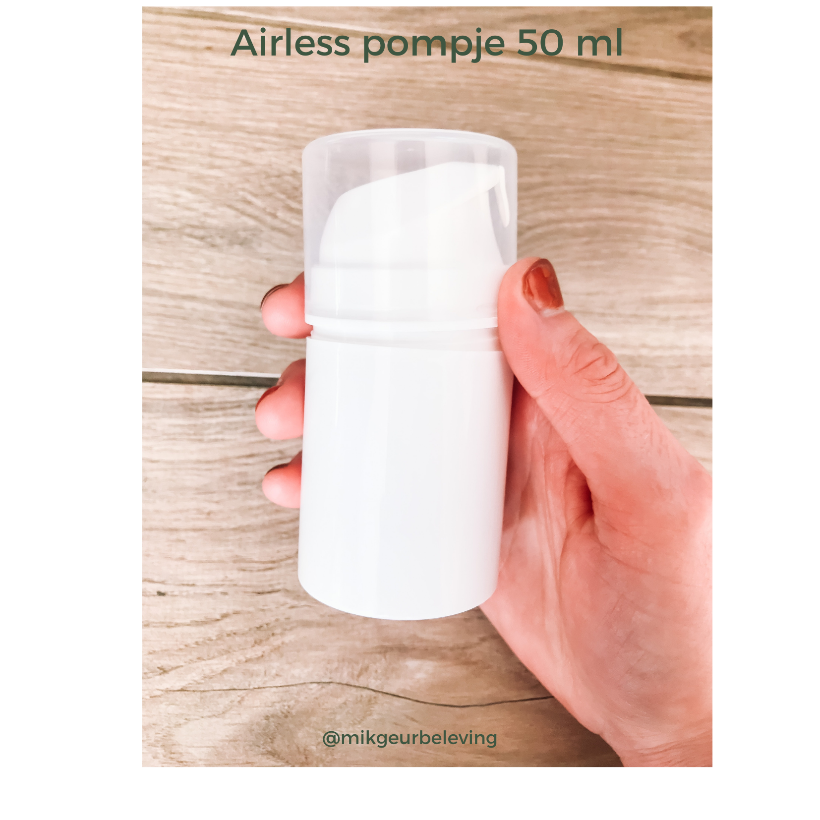 Airless pomp flesje