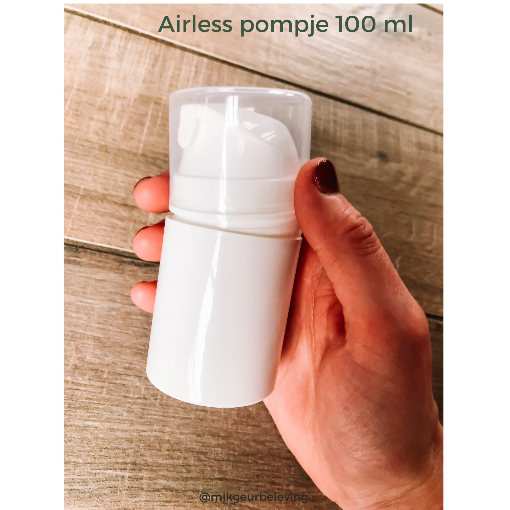 Airless pomp flesje